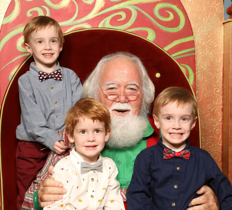 Carris Boys With Santa